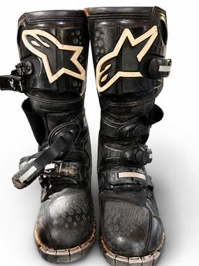 Alpinestars T6 motocross - Black & White - Size, 9.